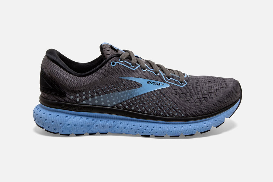 Brooks Running Shoes - Glycerin 18 Road Womens - Black/Blue - RND-276953